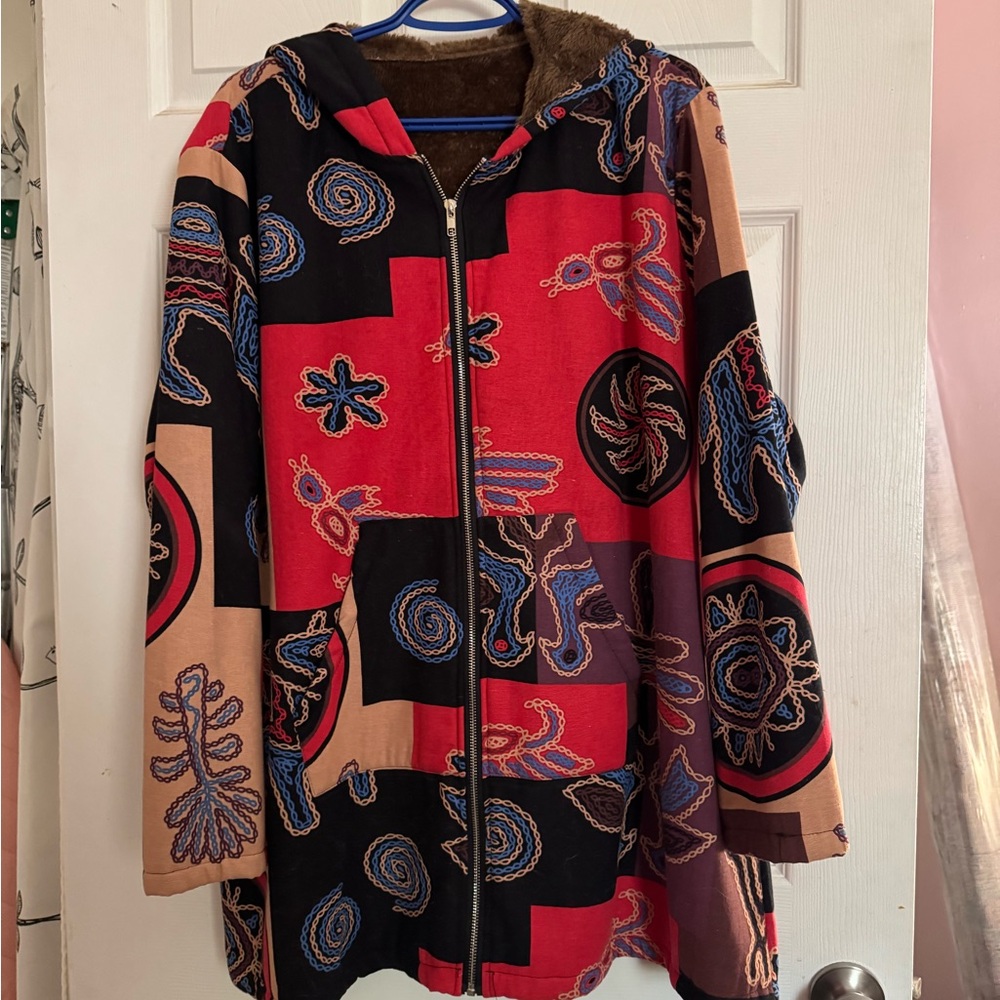 Colorful Embroidered Women's Jacket